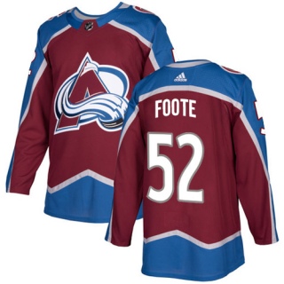 Youth Adam Foote Colorado Avalanche Adidas Burgundy Home Jersey - Authentic Red