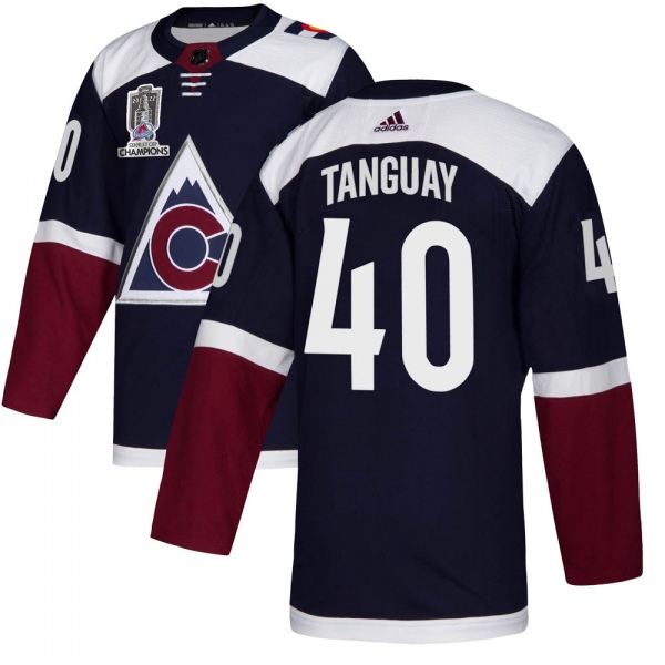 Youth Alex Tanguay Colorado Avalanche Adidas Alternate 2022 Stanley Cup Champions Jersey - Authentic Navy
