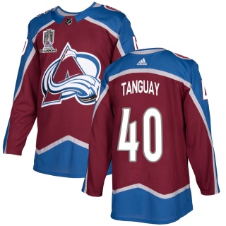 Youth Alex Tanguay Colorado Avalanche Adidas Burgundy Home 2022 Stanley Cup Champions Jersey - Authentic