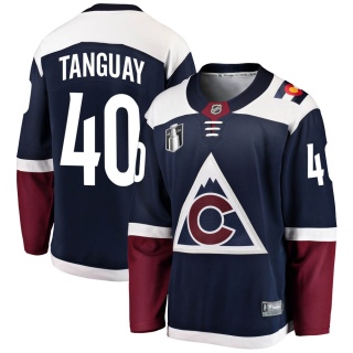 Youth Alex Tanguay Colorado Avalanche Fanatics Branded Alternate 2022 Stanley Cup Final Patch Jersey - Breakaway Navy