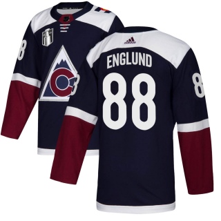 Youth Andreas Englund Colorado Avalanche Adidas Alternate 2022 Stanley Cup Final Patch Jersey - Authentic Navy