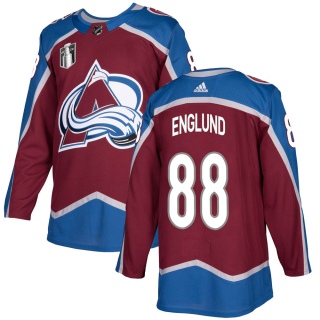 Youth Andreas Englund Colorado Avalanche Adidas Burgundy Home 2022 Stanley Cup Final Patch Jersey - Authentic