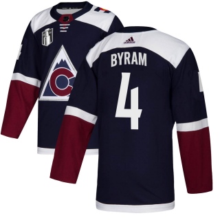 Youth Bowen Byram Colorado Avalanche Adidas Alternate 2022 Stanley Cup Final Patch Jersey - Authentic Navy