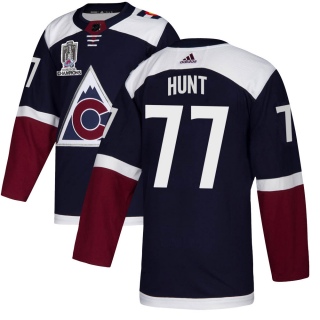 Youth Brad Hunt Colorado Avalanche Adidas Alternate 2022 Stanley Cup Champions Jersey - Authentic Navy