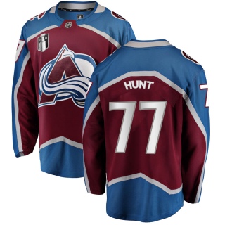 Youth Brad Hunt Colorado Avalanche Fanatics Branded Maroon Home 2022 Stanley Cup Final Patch Jersey - Breakaway
