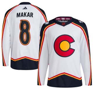 Youth Cale Makar Colorado Avalanche Adidas Reverse Retro 2.0 Jersey - Authentic White