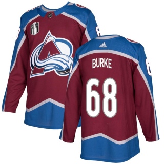 Youth Callahan Burke Colorado Avalanche Adidas Burgundy Home 2022 Stanley Cup Final Patch Jersey - Authentic
