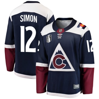 Youth Chris Simon Colorado Avalanche Fanatics Branded Alternate 2022 Stanley Cup Final Patch Jersey - Breakaway Navy