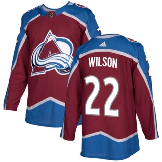 Youth Colin Wilson Colorado Avalanche Adidas Burgundy Home Jersey - Authentic Red