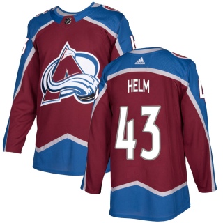 Youth Darren Helm Colorado Avalanche Adidas Burgundy Home Jersey - Authentic