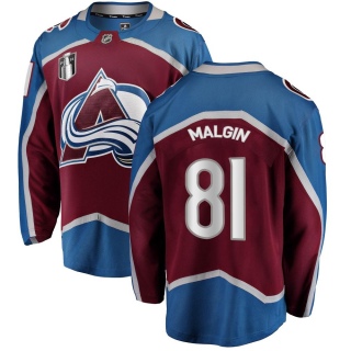Youth Denis Malgin Colorado Avalanche Fanatics Branded Maroon Home 2022 Stanley Cup Final Patch Jersey - Breakaway