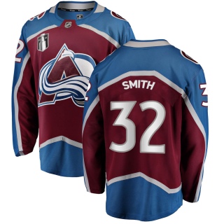 Youth Dustin Smith Colorado Avalanche Fanatics Branded Maroon Home 2022 Stanley Cup Final Patch Jersey - Breakaway