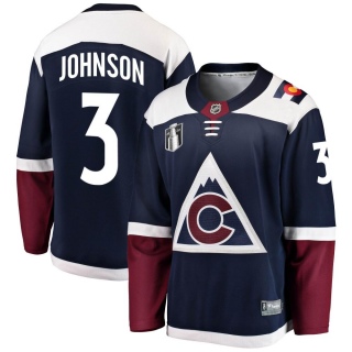 Youth Jack Johnson Colorado Avalanche Fanatics Branded Alternate 2022 Stanley Cup Final Patch Jersey - Breakaway Navy