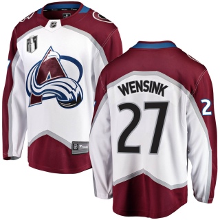 Youth John Wensink Colorado Avalanche Fanatics Branded Away 2022 Stanley Cup Final Patch Jersey - Breakaway White