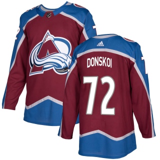Youth Joonas Donskoi Colorado Avalanche Adidas Burgundy Home Jersey - Authentic