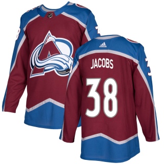 Youth Josh Jacobs Colorado Avalanche Adidas Burgundy Home Jersey - Authentic