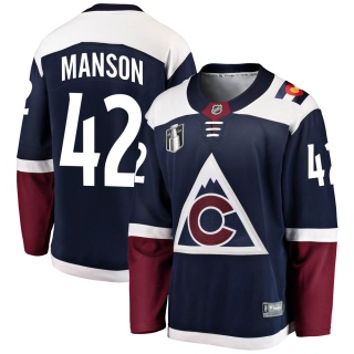 Youth Josh Manson Colorado Avalanche Fanatics Branded Alternate 2022 Stanley Cup Final Patch Jersey - Breakaway Navy