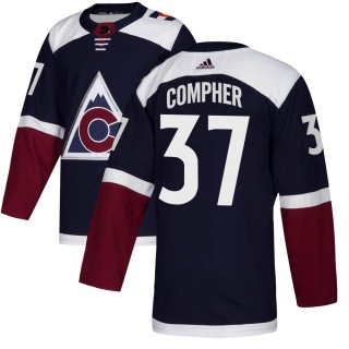 Youth J.t. Compher Colorado Avalanche Adidas J.T. Compher Alternate Jersey - Authentic Navy