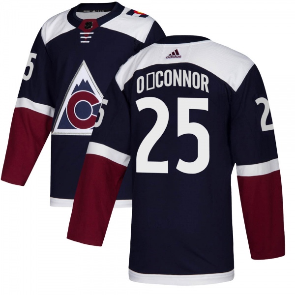 Youth Logan O'Connor Colorado Avalanche Adidas Alternate Jersey - Authentic Navy