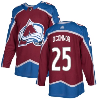 Youth Logan O'Connor Colorado Avalanche Adidas Burgundy Home Jersey - Authentic