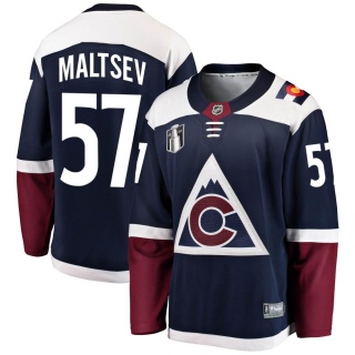 Youth Mikhail Maltsev Colorado Avalanche Fanatics Branded Alternate 2022 Stanley Cup Final Patch Jersey - Breakaway Navy