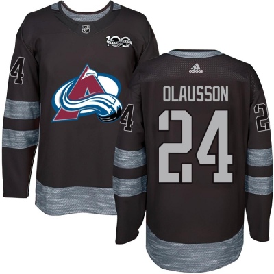 Youth Oskar Olausson Colorado Avalanche 1917- 100th Anniversary Jersey - Authentic Black