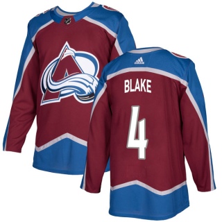 Youth Rob Blake Colorado Avalanche Adidas Burgundy Home Jersey - Authentic