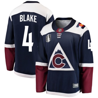Youth Rob Blake Colorado Avalanche Fanatics Branded Alternate 2022 Stanley Cup Final Patch Jersey - Breakaway Navy