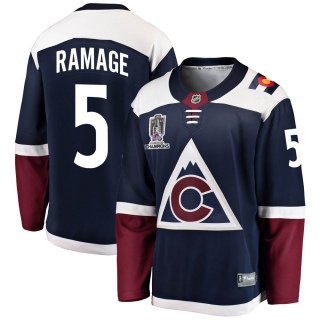 Youth Rob Ramage Colorado Avalanche Fanatics Branded Alternate 2022 Stanley Cup Champions Jersey - Breakaway Navy