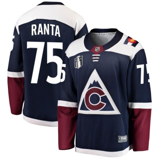 Youth Sampo Ranta Colorado Avalanche Fanatics Branded Alternate 2022 Stanley Cup Final Patch Jersey - Breakaway Navy