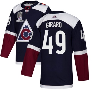 Youth Samuel Girard Colorado Avalanche Adidas Alternate 2022 Stanley Cup Champions Jersey - Authentic Navy