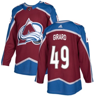 Youth Samuel Girard Colorado Avalanche Adidas Burgundy Home Jersey - Authentic