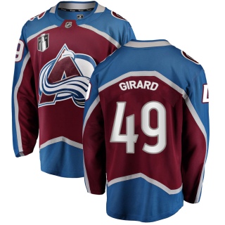 Youth Samuel Girard Colorado Avalanche Fanatics Branded Maroon Home 2022 Stanley Cup Final Patch Jersey - Breakaway