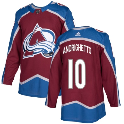 Youth Sven Andrighetto Colorado Avalanche Adidas Burgundy Home Jersey - Authentic