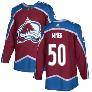 Youth Trent Miner Colorado Avalanche Adidas Burgundy Home Jersey - Authentic