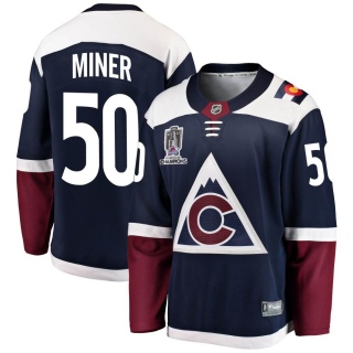 Youth Trent Miner Colorado Avalanche Fanatics Branded Alternate 2022 Stanley Cup Champions Jersey - Breakaway Navy