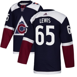 Youth Ty Lewis Colorado Avalanche Adidas Alternate Jersey - Authentic Navy