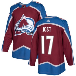 Youth Tyson Jost Colorado Avalanche Adidas Burgundy Home Jersey - Authentic Red