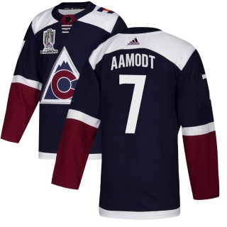 Youth Wyatt Aamodt Colorado Avalanche Adidas Alternate 2022 Stanley Cup Champions Jersey - Authentic Navy