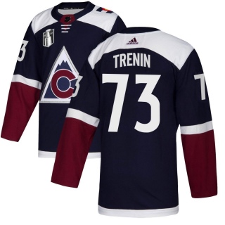 Youth Yakov Trenin Colorado Avalanche Adidas Alternate 2022 Stanley Cup Final Patch Jersey - Authentic Navy