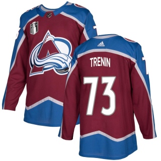 Youth Yakov Trenin Colorado Avalanche Adidas Burgundy Home 2022 Stanley Cup Final Patch Jersey - Authentic
